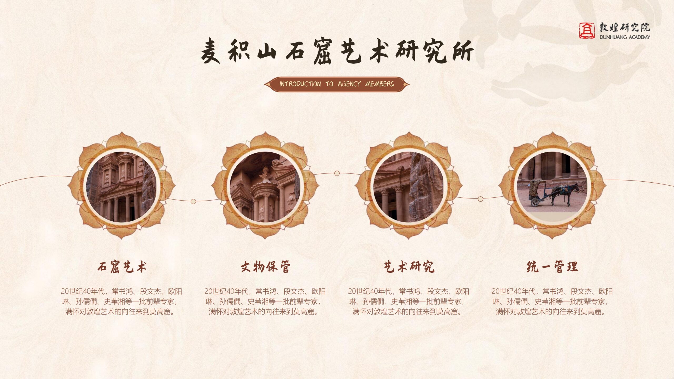 图片[10]-国潮PPT模版敦煌莫高窟棕色中国风复古艺术历史文化大气介绍-汉乐府