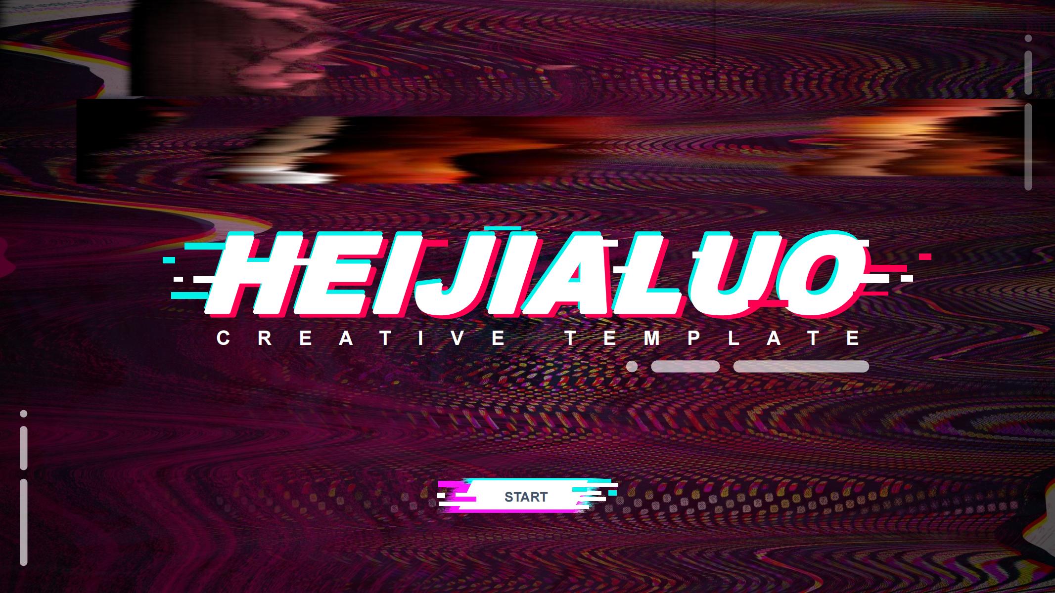 图片[1]-抖音风PPT模版视觉动感科技潮流网红工作艺术炫彩商务策划-汉乐府