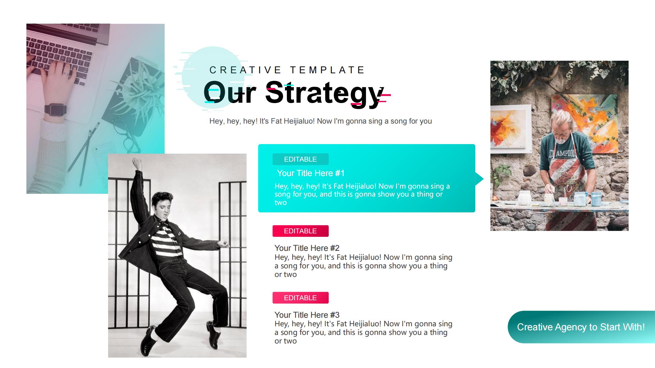 图片[22]-抖音风PPT模版视觉动感科技潮流网红工作艺术炫彩商务策划-汉乐府