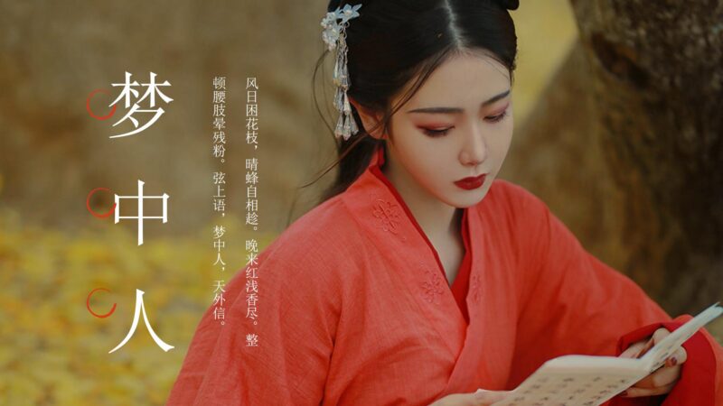 中国风PPT模板烛梦中人古风典雅艺术活动文化产业古中国-汉乐府