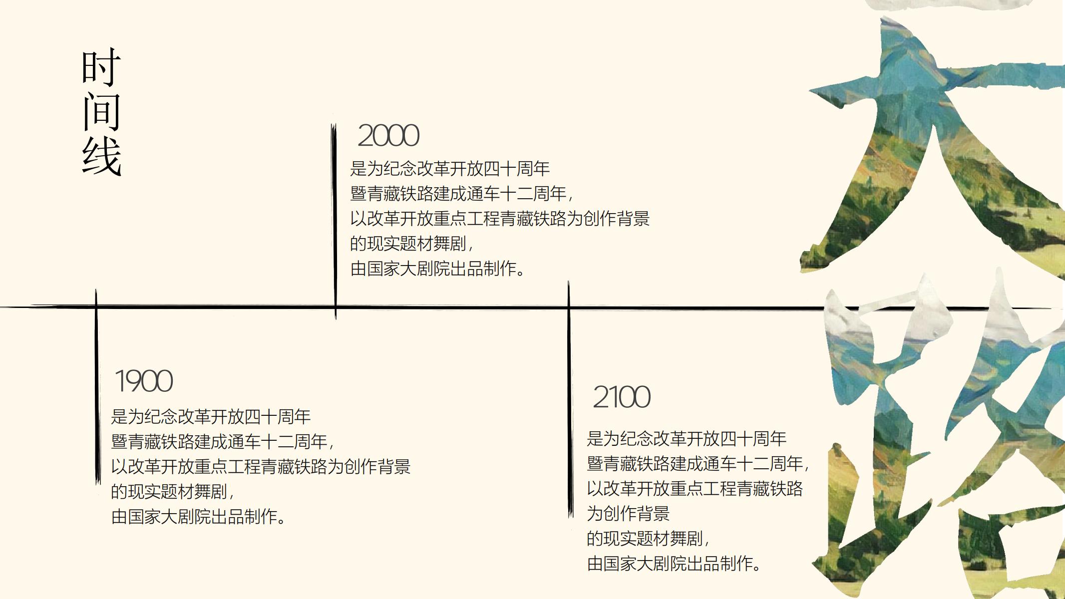 图片[20]-青藏铁路PPT模版西藏拉萨艺术大学毕业答辩舞剧 天路 创意-汉乐府